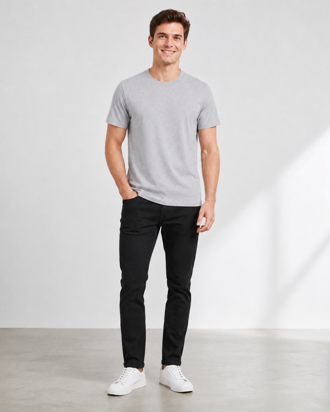 100% Cotton Plain T-Shirt – Steel Grey